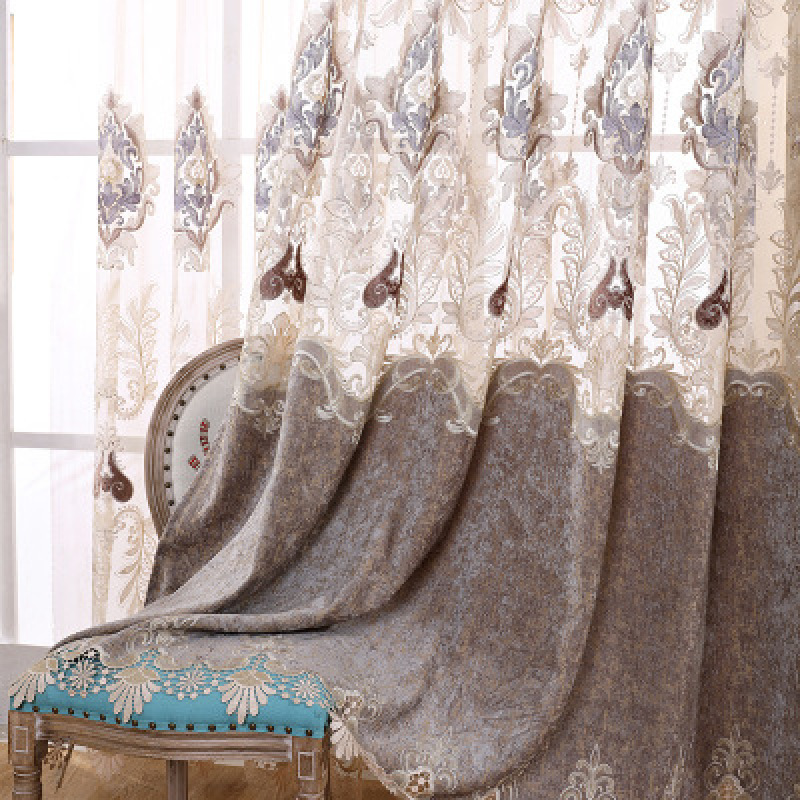 For Home Curtain For The Living Room European,China Luxury Curtains Designs Curtain With Embroidery Blackout  $