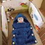 Toddler Knit Blanket Swaddle Sleeping Bag Stroller Wrap for 0-12 Newborn Baby Wrap Swaddle Blanket, Baby Kids Winter Breathable