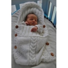 Toddler Knit Blanket Swaddle Sleeping Bag Stroller Wrap for 0-12 Newborn Baby Wrap Swaddle Blanket, Baby Kids Winter Breathable