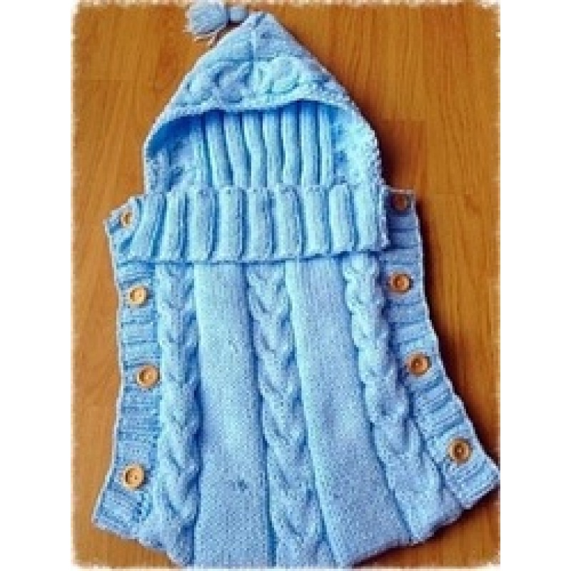 Toddler Knit Blanket Swaddle Sleeping Bag Stroller Wrap for 0-12 Newborn Baby Wrap Swaddle Blanket, Baby Kids Winter Breathable