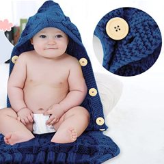 Toddler Knit Blanket Swaddle Sleeping Bag Stroller Wrap for 0-12 Newborn Baby Wrap Swaddle Blanket, Baby Kids Winter Breathable