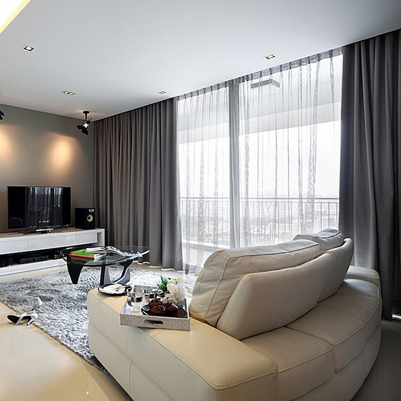 Productos Mas Vendidos En China Curtain Fabric 3 Pass Blackout Modele De Rideaux Salon/