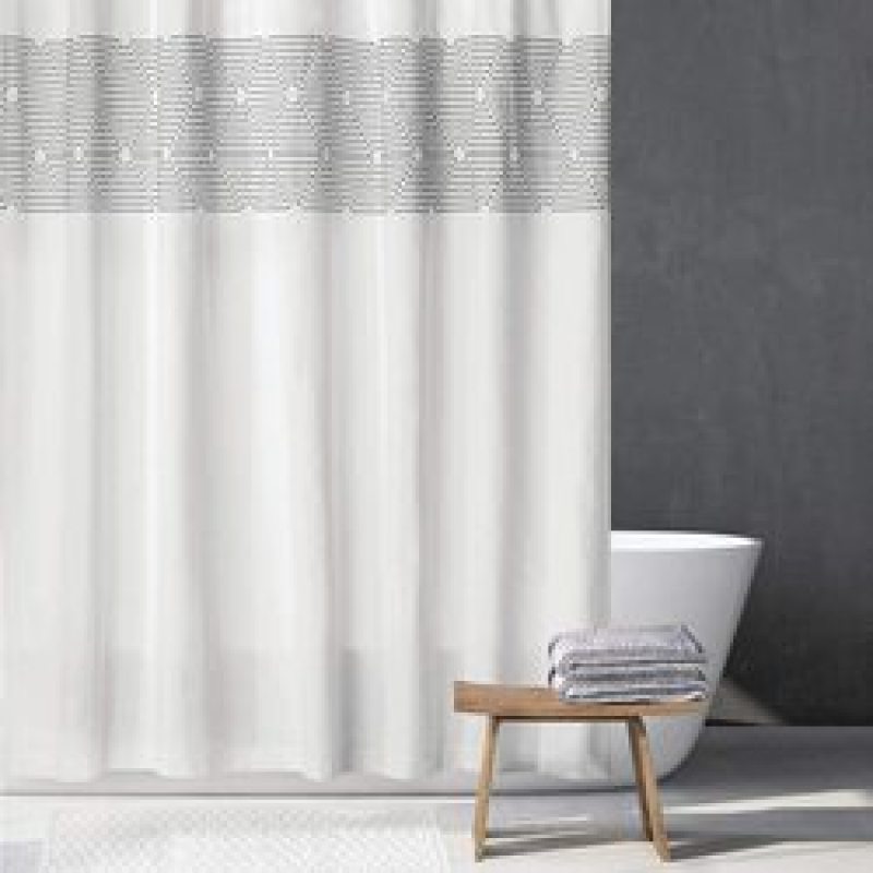 Simple waterproof shower curtain,Thickened polyester shower curtain fabric/