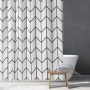 Simple waterproof shower curtain,Thickened polyester shower curtain fabric/