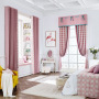 High-grade Thick Plaid Curtain Cloth Nordic Custom Stitching Curtain Head Villa Living Room Bedroom,100% Products  In China/