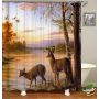 Drop Shipping 2021 Most Popular Minimalist Design Painted Elephant, 180*180cm Size Customized Design Shower Curtain#