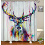 Drop Shipping 2021 Most Popular Minimalist Design Painted Elephant, 180*180cm Size Customized Design Shower Curtain#