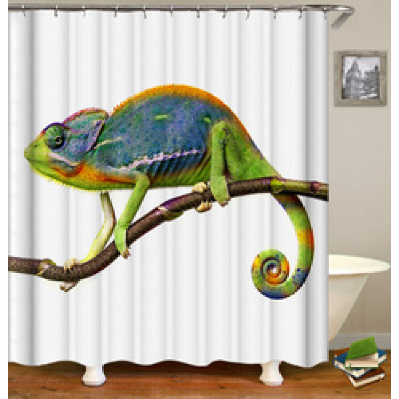 Drop Shipping 2021 Most Popular Minimalist Design Painted Elephant, 180*180cm Size Customized Design Shower Curtain#
