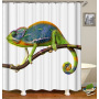 Drop Shipping 2021 Most Popular Minimalist Design Painted Elephant, 180*180cm Size Customized Design Shower Curtain#