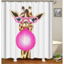 Drop Shipping 2021 Most Popular Minimalist Design Painted Elephant, 180*180cm Size Customized Design Shower Curtain#