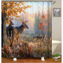 Drop Shipping 2021 Most Popular Minimalist Design Painted Elephant, 180*180cm Size Customized Design Shower Curtain#