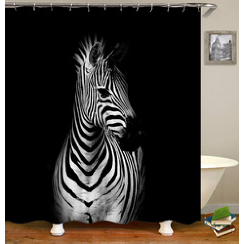 Drop Shipping 2021 Most Popular Minimalist Design Painted Elephant, 180*180cm Size Customized Design Shower Curtain#