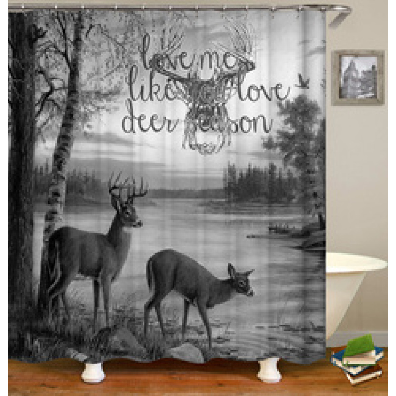 Drop Shipping 2021 Most Popular Minimalist Design Painted Elephant, 180*180cm Size Customized Design Shower Curtain#