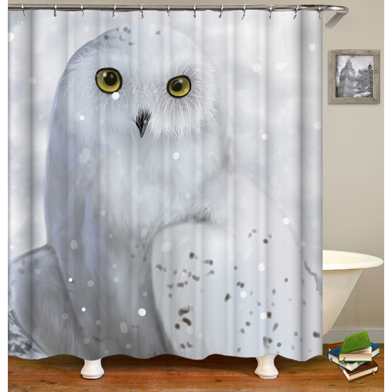 Drop Shipping 2021 Most Popular Minimalist Design Painted Elephant, 180*180cm Size Customized Design Shower Curtain#
