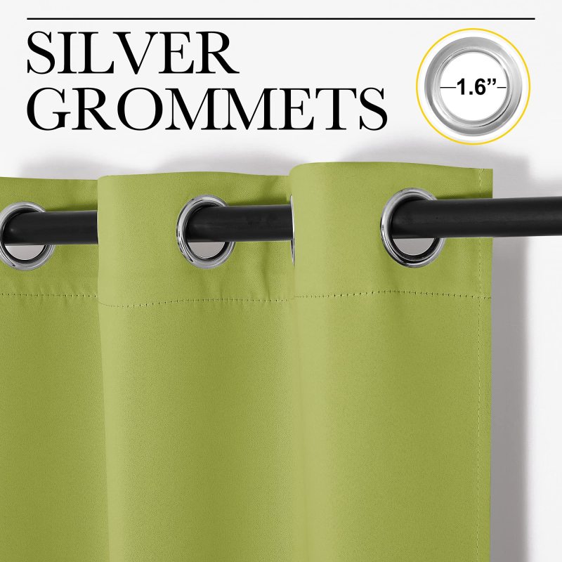 Amazon curtain cloth blackout window blackout curtains for patio green blackout fabric breathable curtain
