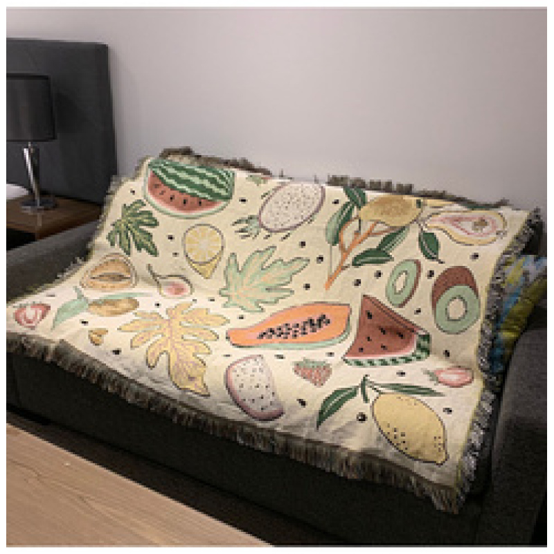 Fruits Thick Tapestry blanket Original design ins Nordic Throw Blanket Bedding Sheet Sofa Cover For Home decoration bedroom/