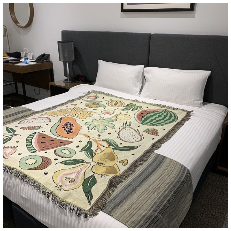 Fruits Thick Tapestry blanket Original design ins Nordic Throw Blanket Bedding Sheet Sofa Cover For Home decoration bedroom/