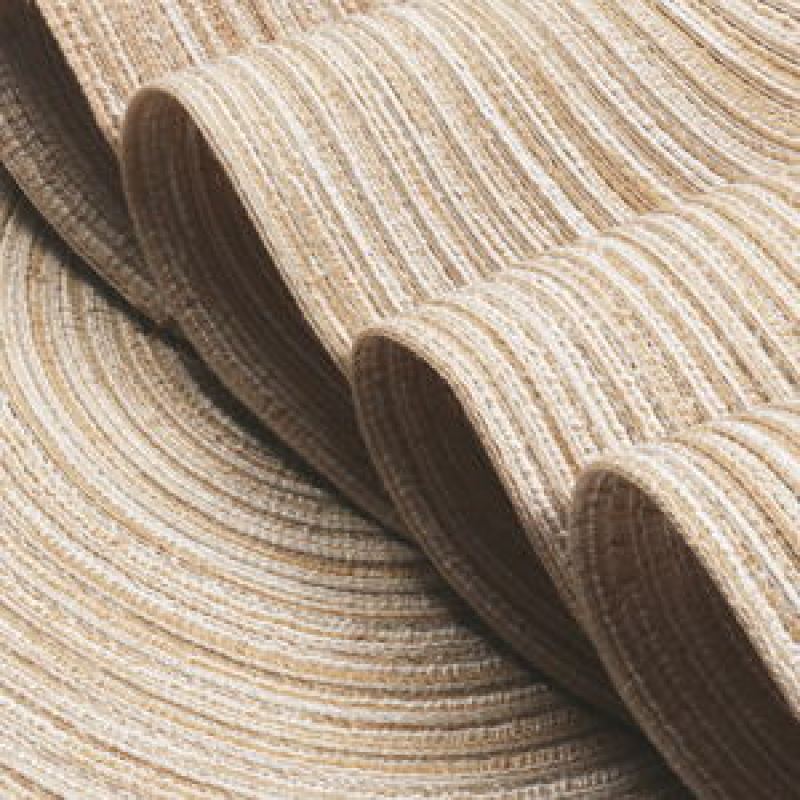 라운드 브레이드 플레이스매트 세트, 식탁용 원탁 매트, 테이블 매트 세트