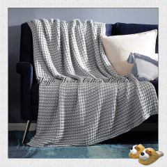 Waffle Plaid Blankets for Bed Sofa Throws Cotton Yarn Towel Blanket for Kids Adult Summer Air Conditioning Quilt Bedspread