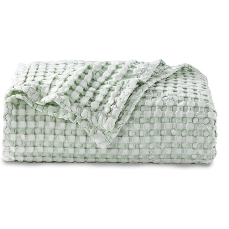 Waffle Plaid Blankets for Bed Sofa Throws Cotton Yarn Towel Blanket for Kids Adult Summer Air Conditioning Quilt Bedspread