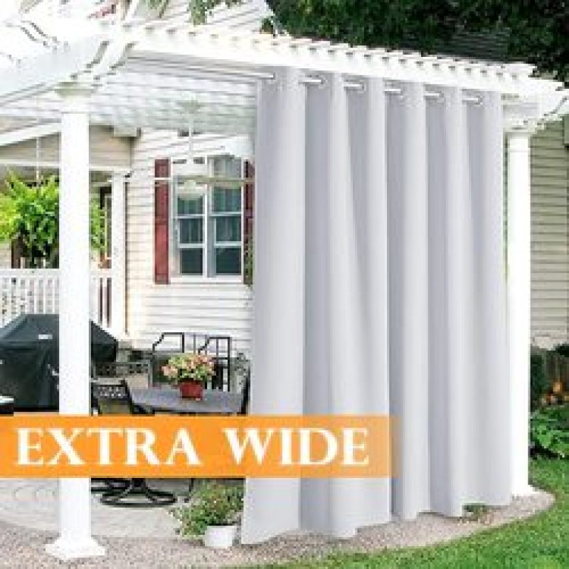 Rideau occultant en toile pour terrasse extérieure (vente en gros), protection contre la chaleur et les UV, idéal pour gazebo, salle à manger, porte, home cinéma.