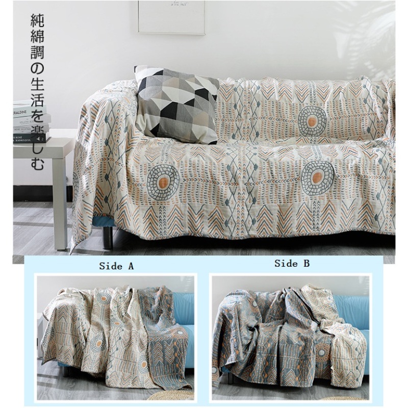 Bohemia cotton sofa cover throw blanket for beds four seasons gauze sofa cushion cover blanket towel quilt Large Size Bedspread/