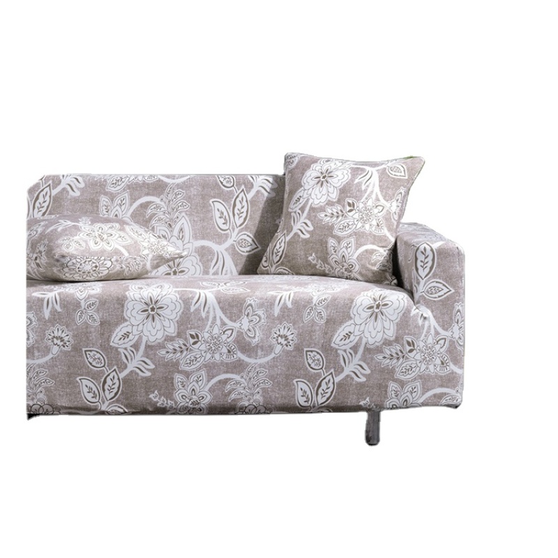 Plant Printed Sofa Cover Modern Style Stretch Slipcover Seat Cover For Couch Sofa 4 3 2 1 Double Seats Stretch With Armrest/