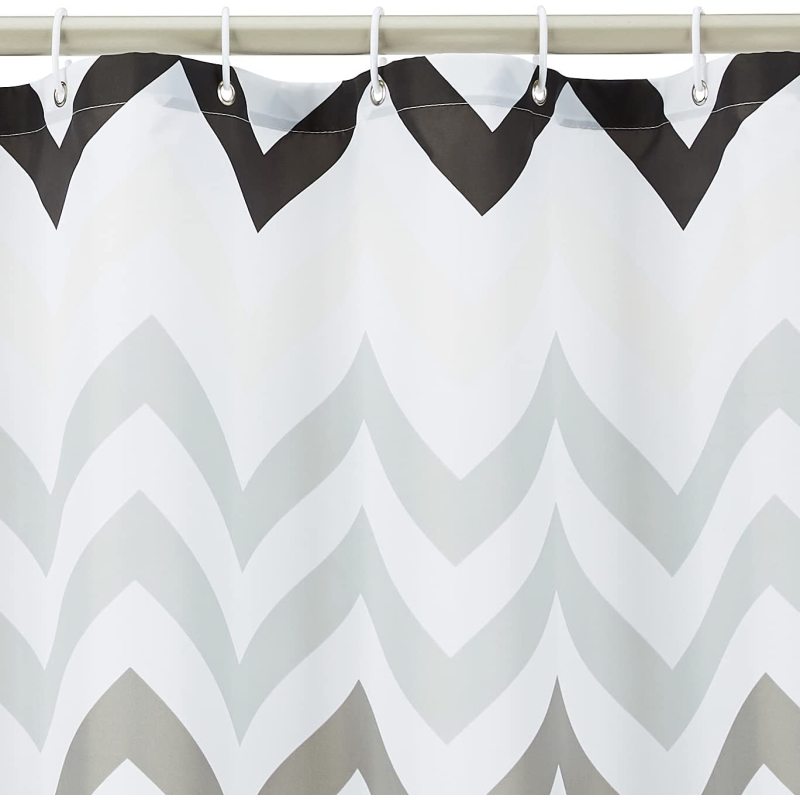 Waterproof Mildew Proof And Moisture Proof Polyester Fabric Printing Bathroom Shower Curtains/