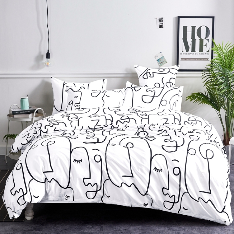 Cheap Print Bedroom Set Bedding, Amazon Top Sell Chinese Bedding Set/