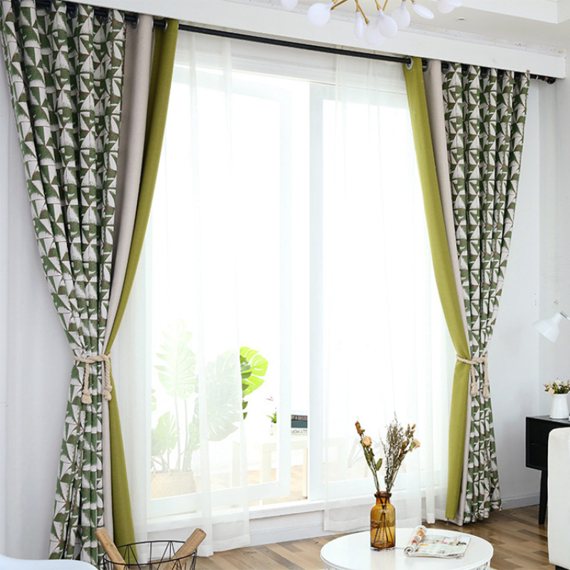 Decorativas Linen Window Curtain Patterns, European Home Accessories Home Window Curtains For Aluminium Windows/