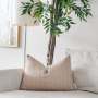 Classy Design Light Brown warm neutrals Floral Printed Pillow Case Cushion Cover For Living Room