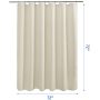 New Cream Waffle Weave Hotel Quality Bathroom 72x72 Inches Shower Curtain, Heavy Duty Fabric Polyester Shower Curtain/