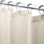 New Cream Waffle Weave Hotel Quality Bathroom 72x72 Inches Shower Curtain, Heavy Duty Fabric Polyester Shower Curtain/