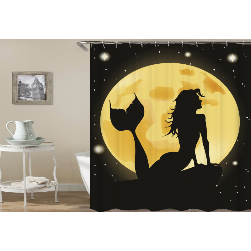 Black Girl Magic 3D Curtain waterproof African Black Woman Girls digital polyester afro girl shower curtain bathroom curtain/