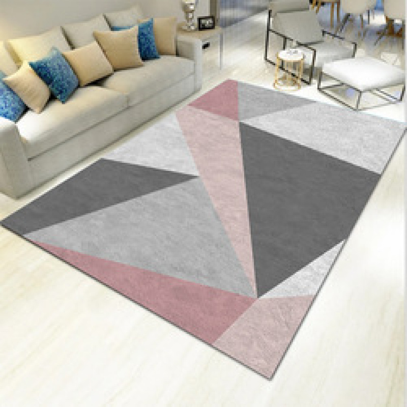 Polyester Printed Big Area Rugs , Carpets With Rubber Backing For Living#