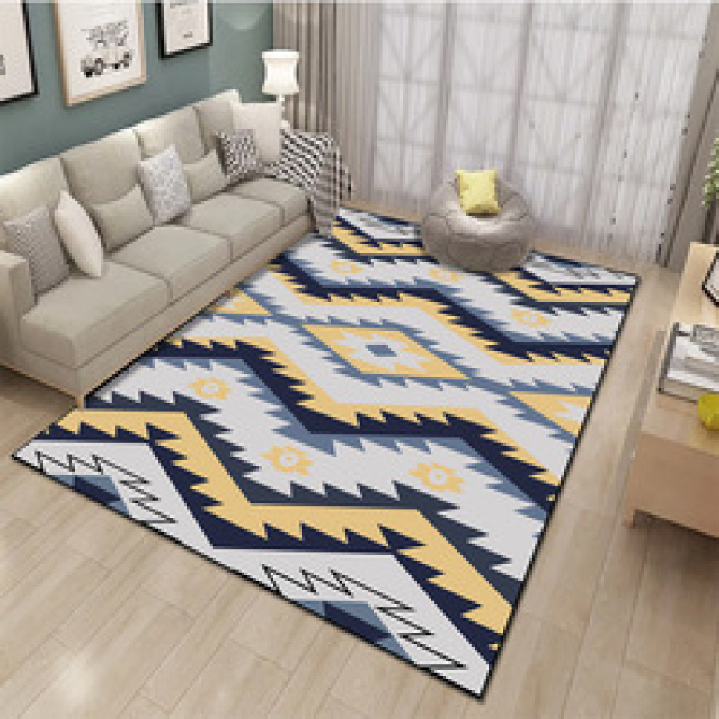 Polyester Printed Big Area Rugs , Carpets With Rubber Backing For Living#