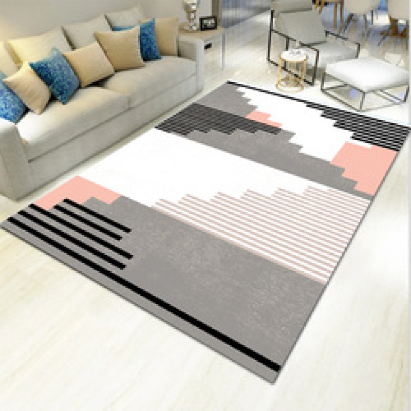 Polyester Printed Big Area Rugs , Carpets With Rubber Backing For Living#