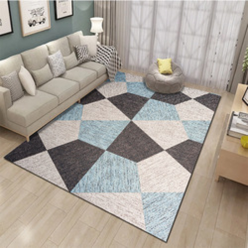 Polyester Printed Big Area Rugs , Carpets With Rubber Backing For Living#