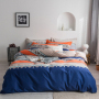 Single Double Bed Custom Print Bedding Set, Autumn And Winter Design Cotton Sanding Bed Sheet Sets/