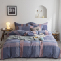 Single Double Bed Custom Print Bedding Set, Autumn And Winter Design Cotton Sanding Bed Sheet Sets/