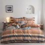 Single Double Bed Custom Print Bedding Set, Autumn And Winter Design Cotton Sanding Bed Sheet Sets/