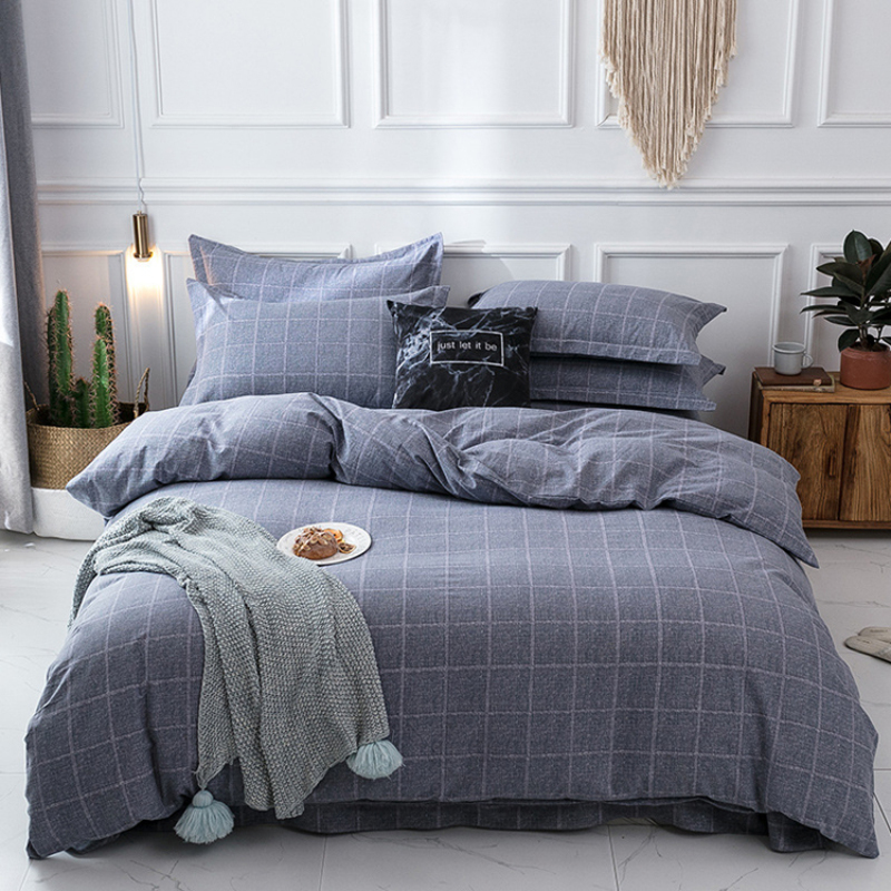 Single Double Bed Custom Print Bedding Set, Autumn And Winter Design Cotton Sanding Bed Sheet Sets/