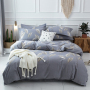 Single Double Bed Custom Print Bedding Set, Autumn And Winter Design Cotton Sanding Bed Sheet Sets/