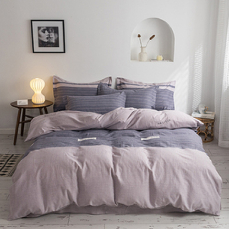 Single Double Bed Custom Print Bedding Set, Autumn And Winter Design Cotton Sanding Bed Sheet Sets/