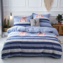 Single Double Bed Custom Print Bedding Set, Autumn And Winter Design Cotton Sanding Bed Sheet Sets/