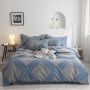 Single Double Bed Custom Print Bedding Set, Autumn And Winter Design Cotton Sanding Bed Sheet Sets/