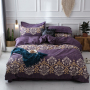 Single Double Bed Custom Print Bedding Set, Autumn And Winter Design Cotton Sanding Bed Sheet Sets/