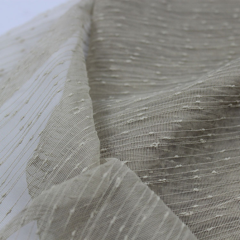 wholesale european hotel 100 polyester sheer Flame Retardant curtain fabric