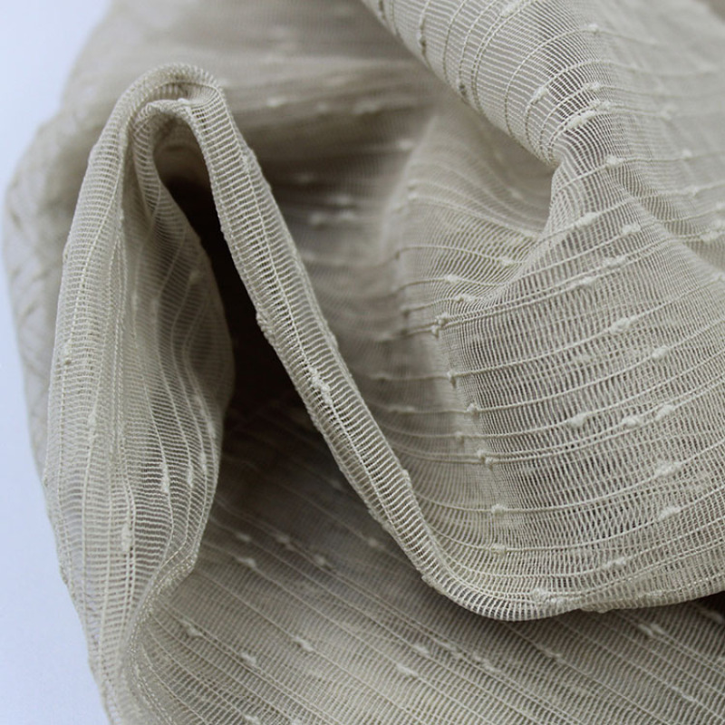 wholesale european hotel 100 polyester sheer Flame Retardant curtain fabric