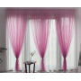 Textile 100% Polyester red sheer voile window curtain shaoxing